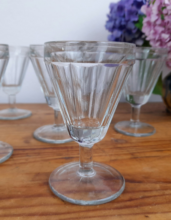 Lot de 6 verres vintage a apéritif n°0720