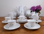 Service a café vintage en porcelaine n°0700