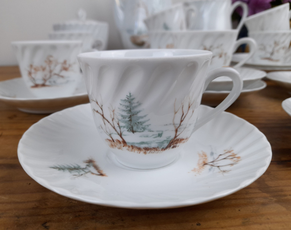 Service a café vintage en porcelaine n°0700