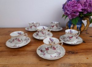 Lot de 6 tasses Bernardaud Paradis n°0747