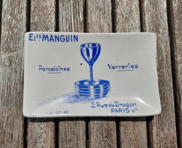 Ancien cendrier Ets Manguin n°0323