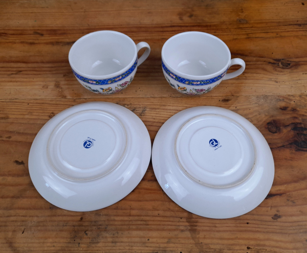 Lot de 2 tasses a thé n°0868