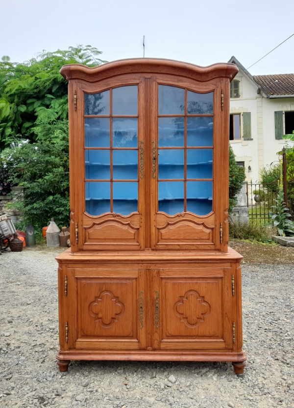 Ancien buffet / Vitrine / en orme n°0616