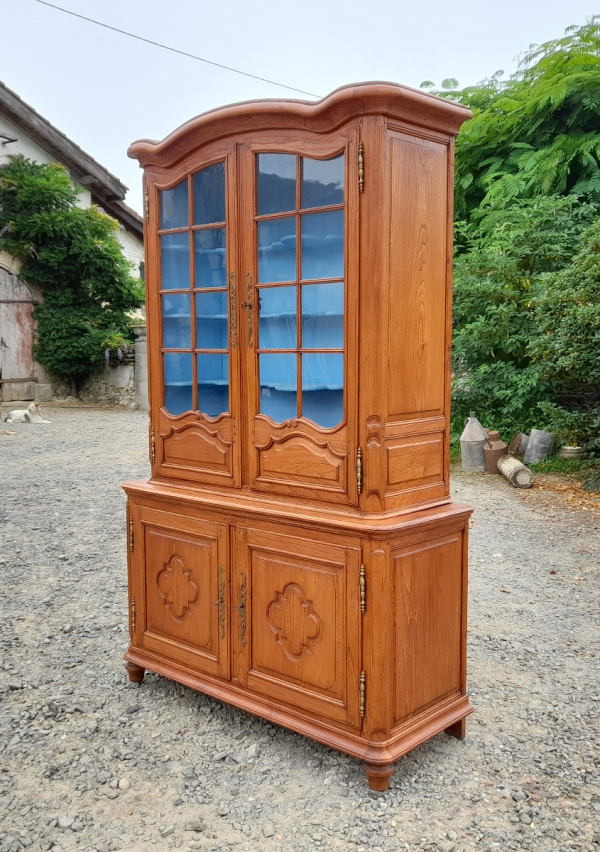 Ancien buffet / Vitrine / en orme n°0616