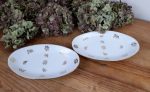 Lot de 2 raviers vintages en porcelaine n°0933