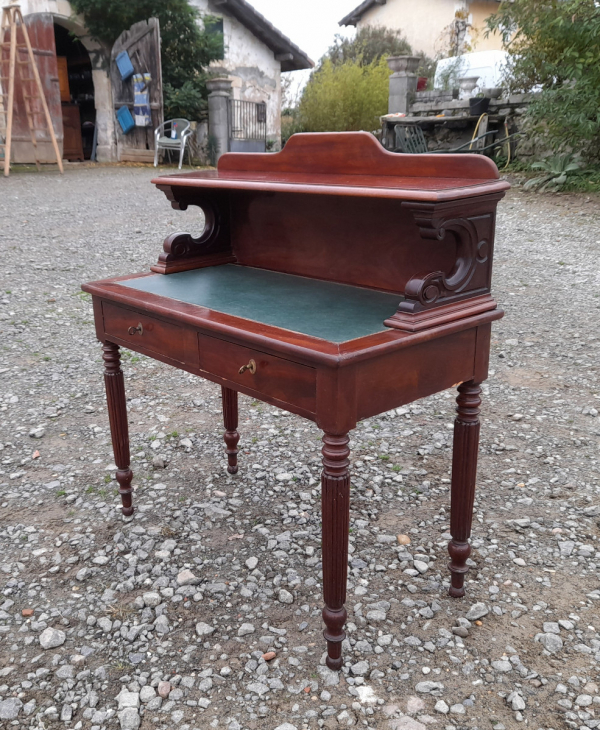 Ancien bureau a gradin en acajou n°1295 - 1287