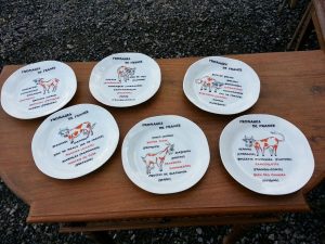 Lot de 6 assiettes a fromage n°122