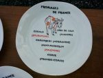 Lot de 6 assiettes a fromage n°122