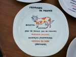 Lot de 6 assiettes a fromage n°122