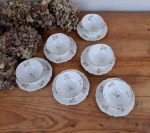 lot de 6 tasses en porcelaine de Limoges n°1892