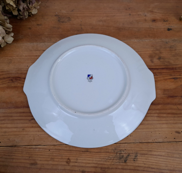 Plat vintage en porcelaine n°1822