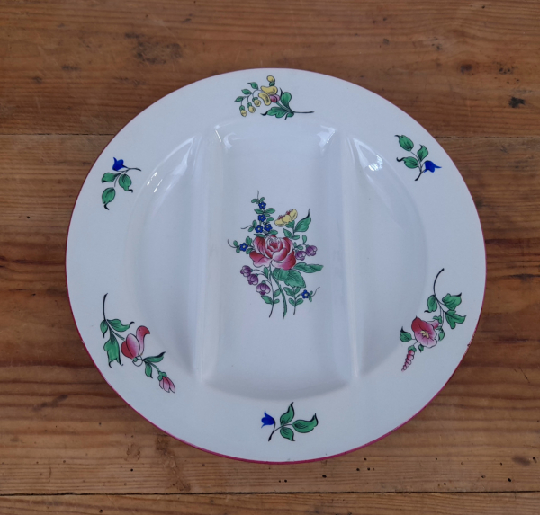 Assiette a asperge Lunéville Réverbère n°1943