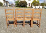 Lot de 4 chaises paillées n°2047