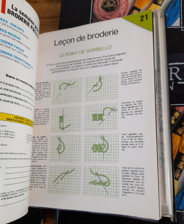 Broderie passion n°1 au n°70 ref 2092