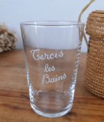 Ancien verre de curiste TERCIS les bains n°2105