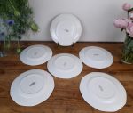 Lot de 6 assiettes plates vintages NICE n°2459