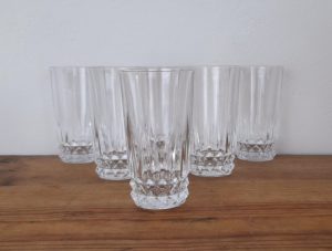 Lot de 6 grands verres Cristal D'arques Villandry n°5134