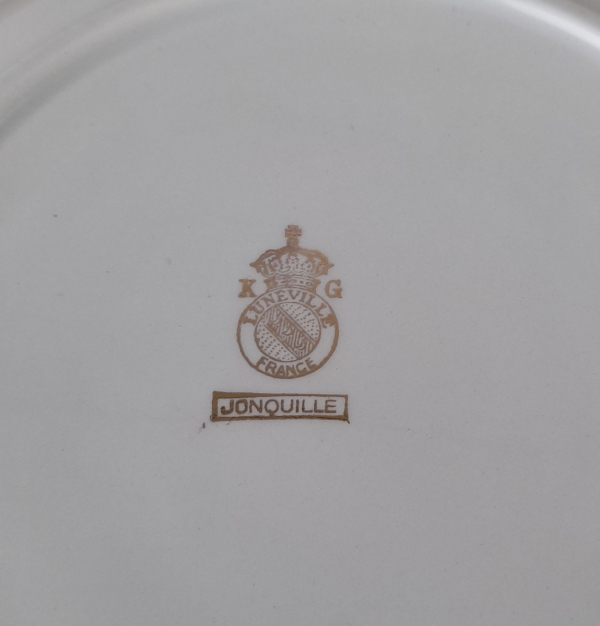 Plat vintage Lunéville Jonquille n°5196