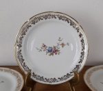 Lot de 6 assiettes a dessert vintages en porcelaine ( Fleurs ) n°5201