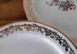 Lot de 6 assiettes a dessert vintages en porcelaine ( Fleurs ) n°5201