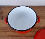 Cocotte vintage en tôle émaillée n°5337