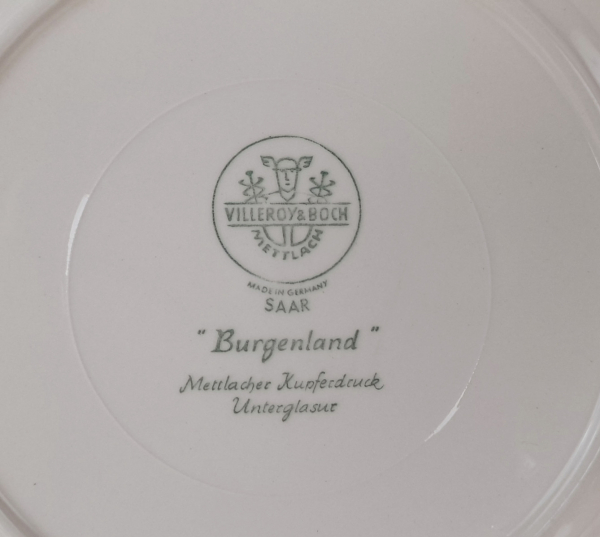 Lot de 6 assiettes a dessert Villeroy Burgenland n°5338