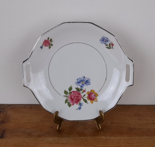 Plat a gateaux vintage en porcelaine n°5340