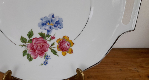 Plat a gateaux vintage en porcelaine n°5340