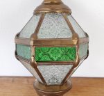 Applique orientale / Laiton et verre vert / n°5481