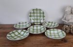 Lot de 6 assiettes a soupe vintages MDL Nappe n°5558