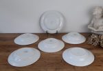 Lot de 6 assiettes a soupe vintages MDL Nappe n°5558