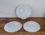 Lot de 3 anciennes assiettes a huitres Pillivuuyt n°5598