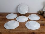 lot de 6 assiettes a soupe vintages n°5764