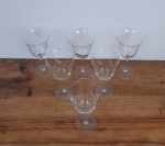 Lot de 6 verres a pieds vintages n°5728