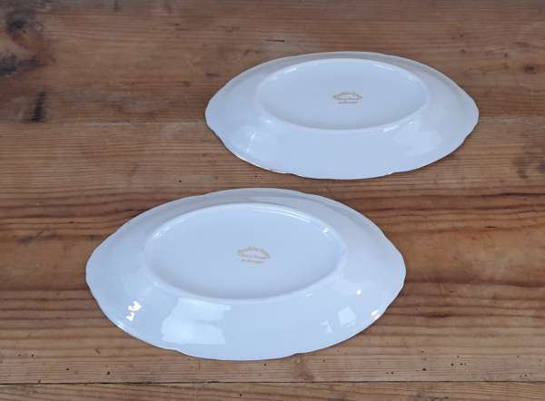 Lot de 2 raviers vintages en porcelaine n°5722