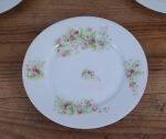 Lot de 4 assiettes fleuries en porcelaine n°5799