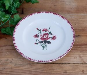 Assiette plate vintage Sarreguemines Yvette n°5948