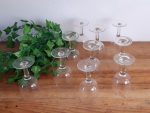 Lot de 10 anciens verres soufflés gravés n°5968