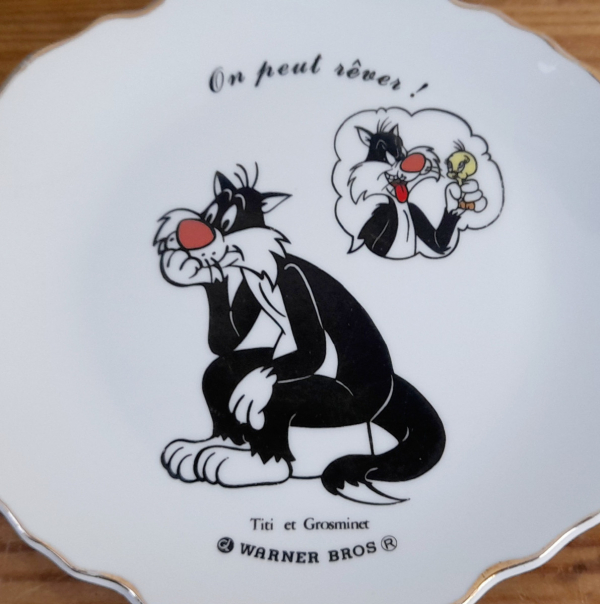 Assiette vintage Titi et Grosminet Warner Bros n°5942