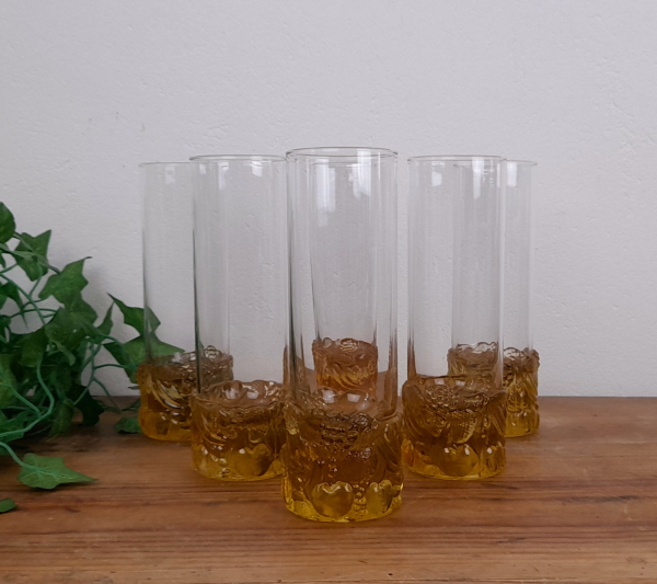 Lot de 6 verres vintages n°6043