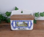 Boite a allumettes vintage en faience n°6198