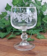 Lot de 6 verres a pied / Grappe de raisin / n°0612