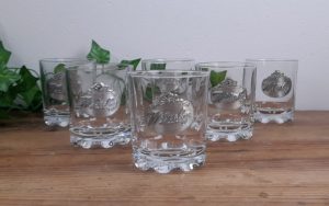 Lot de 6 verres a Whisky vintages n°4051