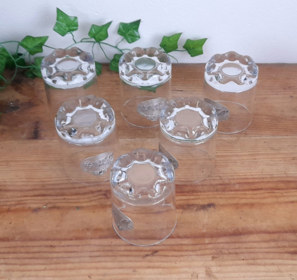 Lot de 6 verres a Whisky vintages n°4051