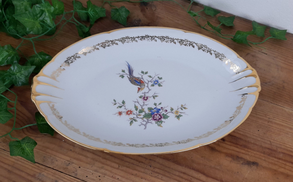 Plat vintage en porcelaine n°4432