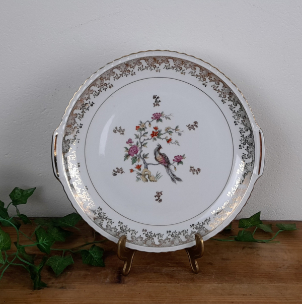 Plat a gateaux vintage en porcelaine n°4438