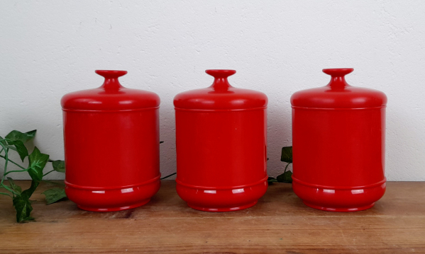 Lot de 3 pots couverts vintages n°4440