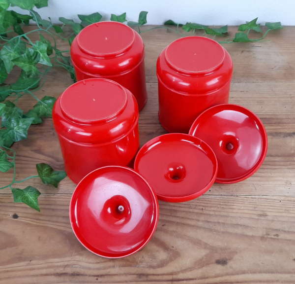 Lot de 3 pots couverts vintages n°4440