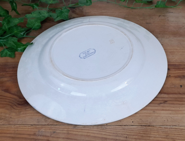 Ancien plat UC Sarreguemines Vichy n°4482