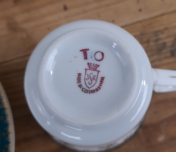 Lot de 6 tasses a café vintage n°4549